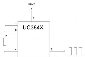 Импульсный блок питания (60Вт) на базе ШИМ UC3842 Как работает микросхема